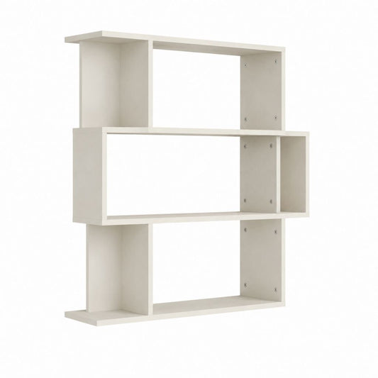 Bücherregal Weiß aus Spanplatte rechteckig 80 x 19 x 80 cm